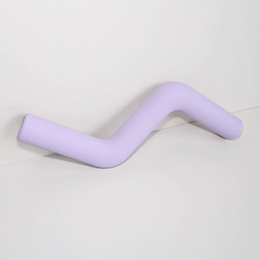 Purple lightning Z-shaped natural rubber dog chew toy